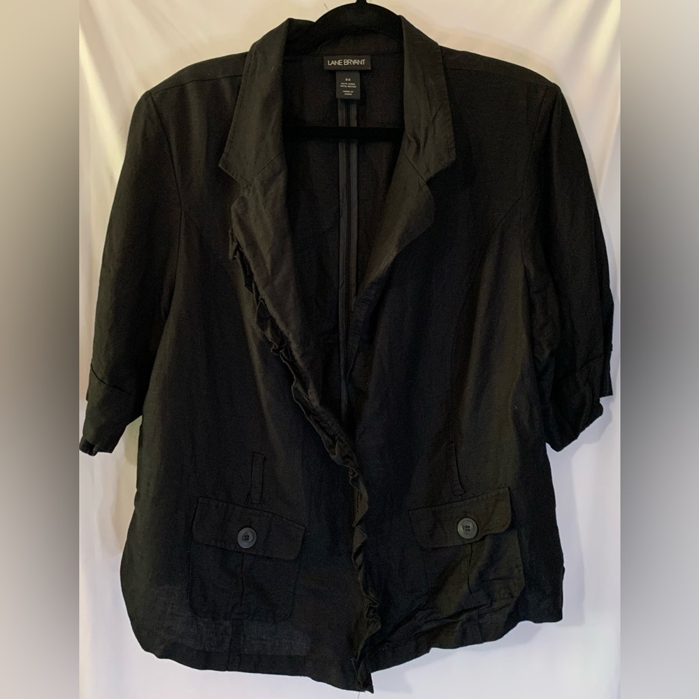 ❤️ Lane Bryant Black Women's 3 button Jacket